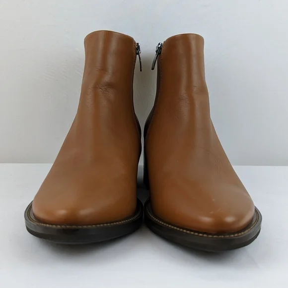 ECCO Sartorelle Shape 35 Ankle Boot Leather Inside Zip Sierra EU40 US 9-9.5 NIB - Picture 7 of 14